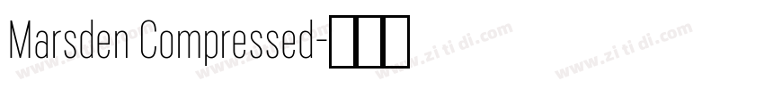 Marsden Compressed字体转换